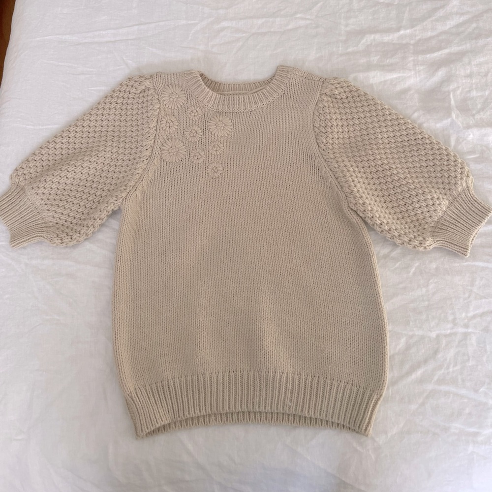 Knitted Bouquet Sweater